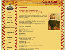 Tablet Screenshot of djembe-trommelschule.de